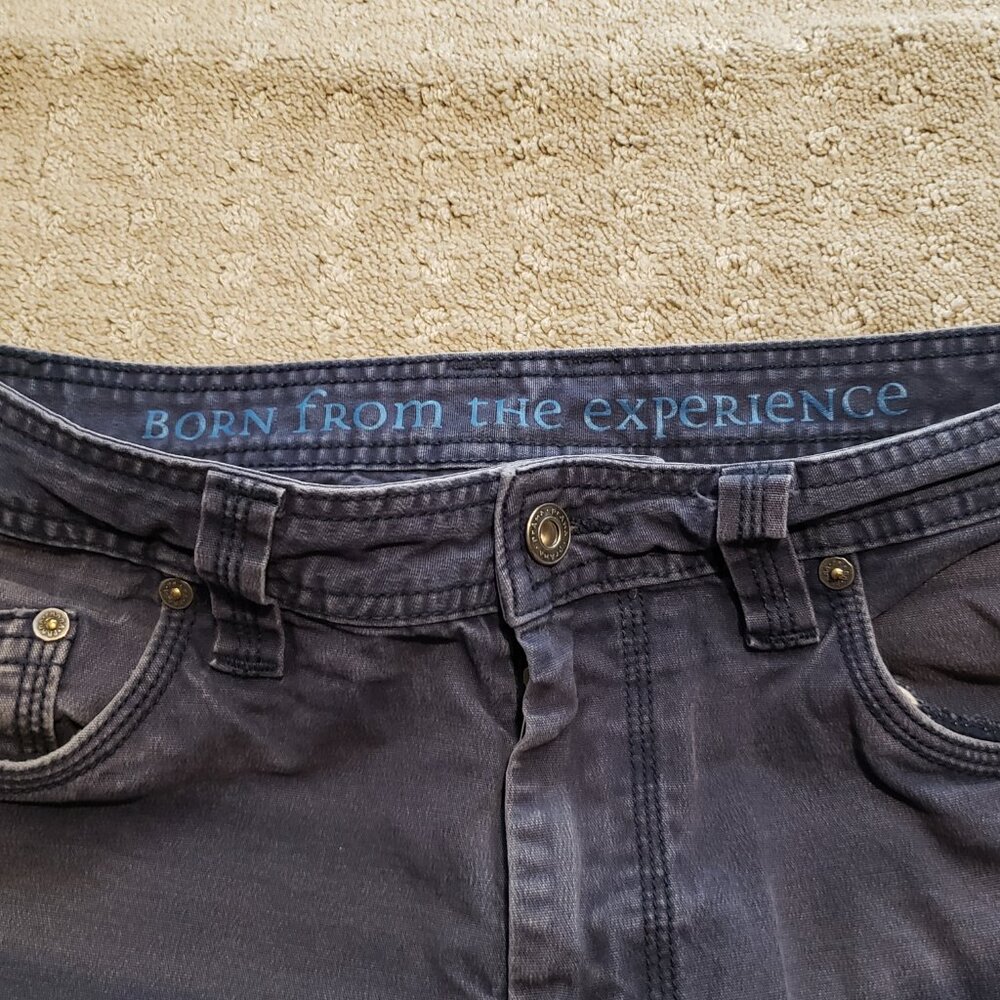 Prana Hiking Shorts Men's 34 Navy Blue 9 Inseam Outdoor Summer Sun Damaged - Picture 6 of 14